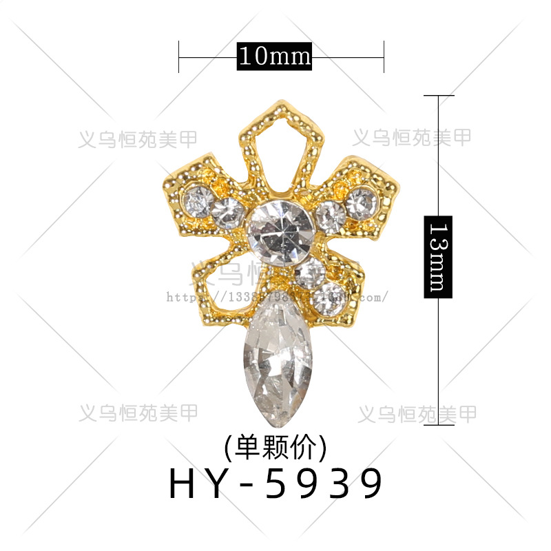 Transfronteriza nueva aleación de uñas de metal accesorios de la joyería ZIRCON varita de diamante transparente herramienta de uñas accesorios de diamante al por mayor