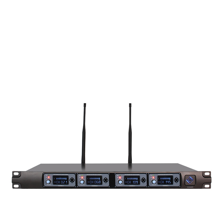 Sistema de Micrófonos Inalámbricos 1 a 4 Inalámbrico UHF para Escenario y KTV image 4