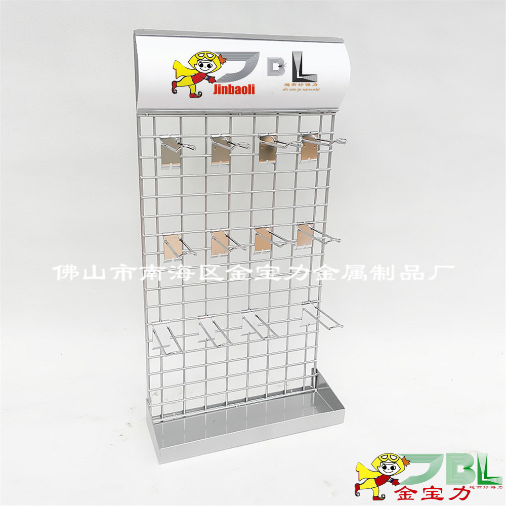 厂家批发银色超市收银台式小商品挂钩金属精品展示架