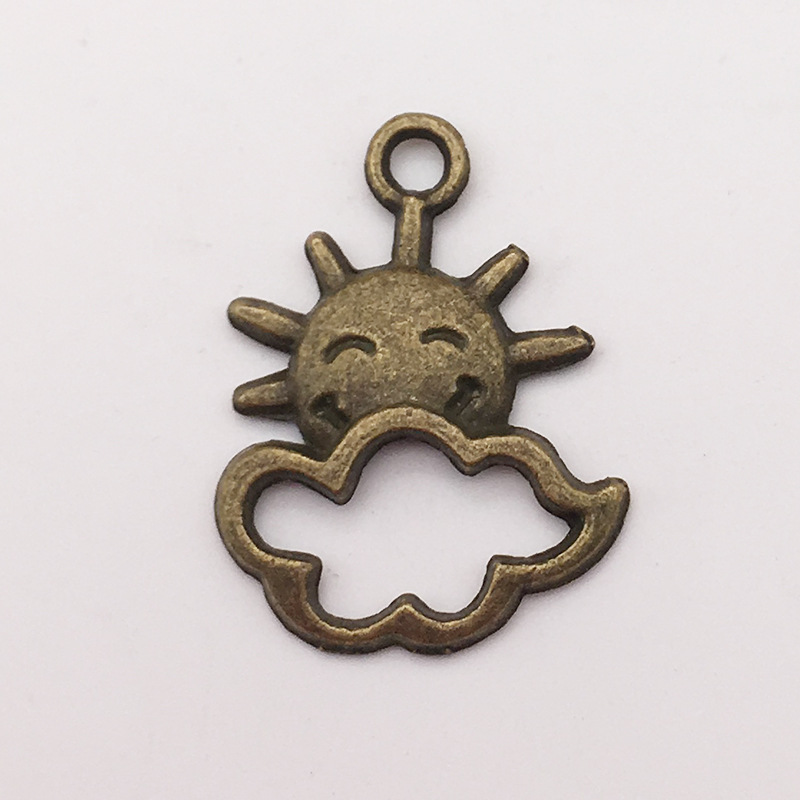 Accesorios de la joyeria DIY Hollow Star Luna sol meteoro aleacion joyeria colgante pendientes pulsera colgante