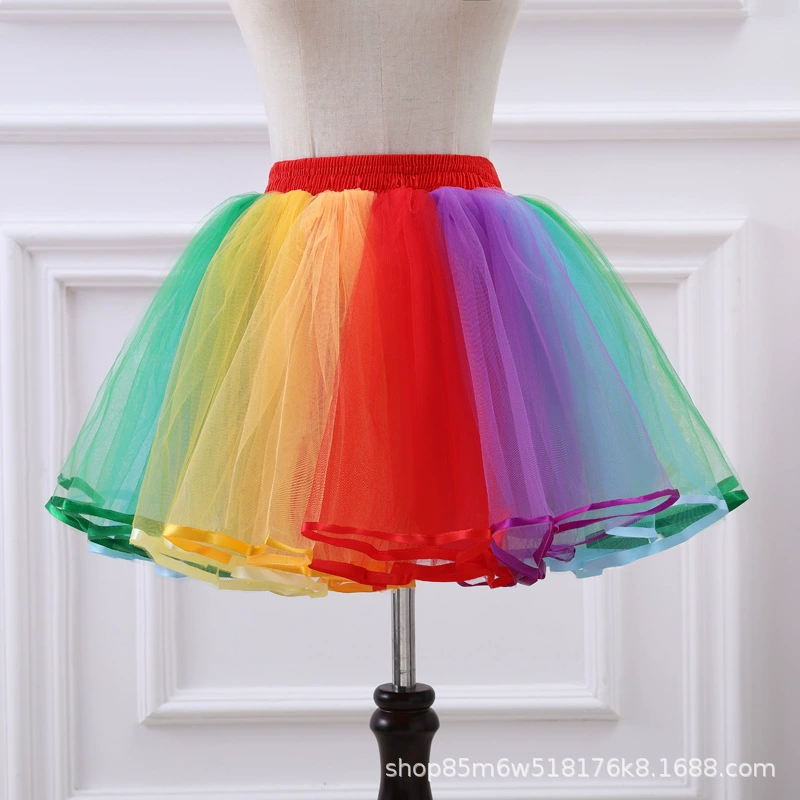 Плинтус-пачка без костей, детское цветное платье, платье для девочки в цветочек, свадебное платье, юбка для выступлений, балетная юбка для взрослых