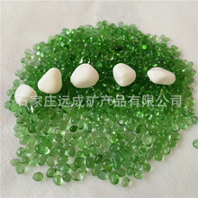 供应玻璃珠绿色实心彩色玻璃制品 水族造景鱼缸玻璃珠