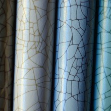 现货直销 PU皮革 青花瓷纹路  餐垫革 桌布革 箱包 家具 包装哑光