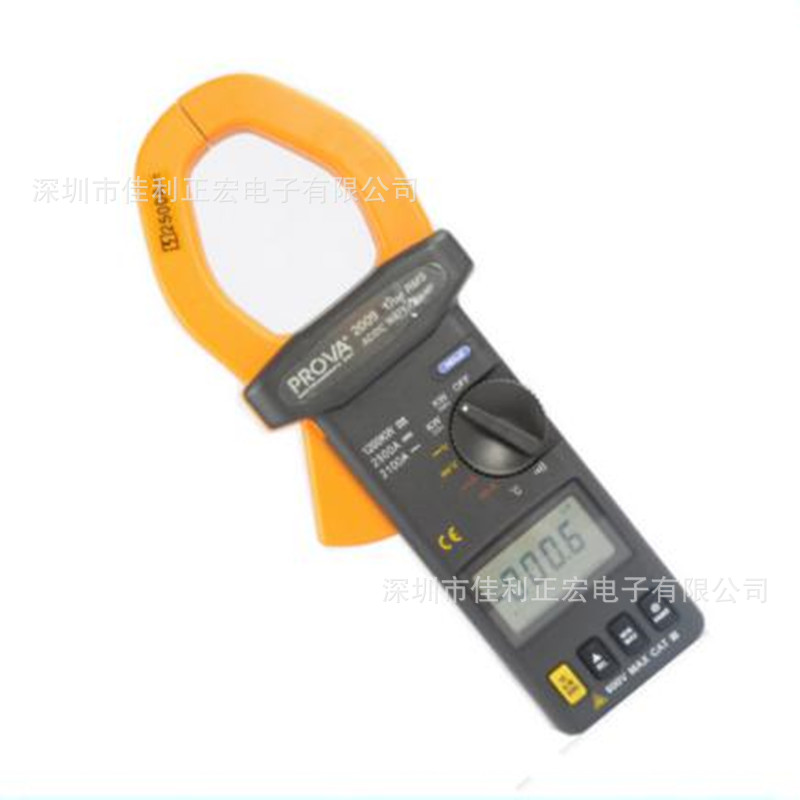 泰仕PROVA-2009交直流瓦特功率温度测量钳表交直流1200KW