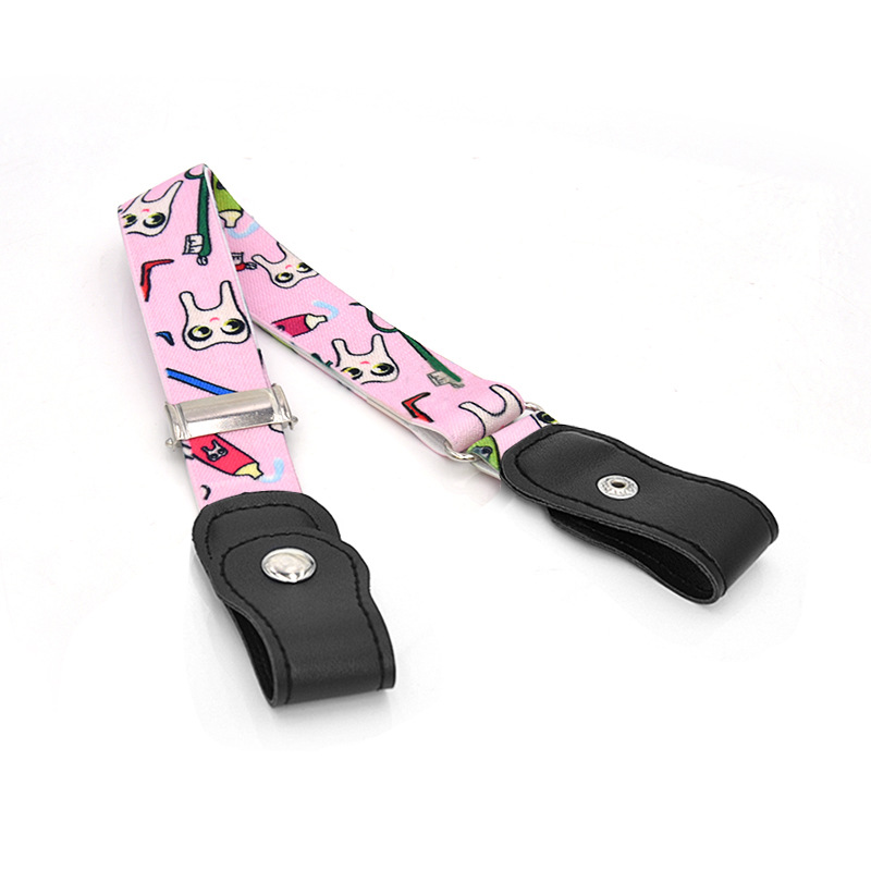 Cinturón para niños cinturón elástico para bebés niños y niñas pantalones elásticos cinturón pantalones anti-caída para niños con botón a presión en stock