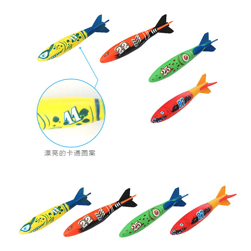 Amazon suministro de buceo juguetes para niños Piscina lanzando torpedo juguetes de agua fuente de fábrica al por mayor