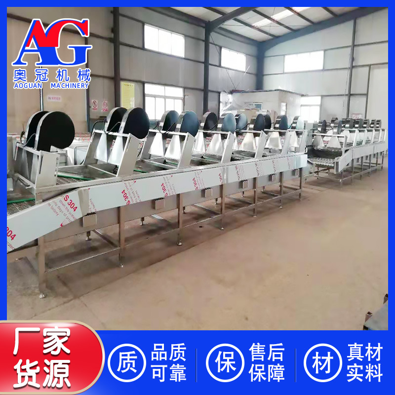 清洗后苹果片清洗风干机 诸城奥冠机械常温风干机 包装袋风干线