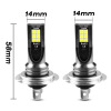 Foreign trade explosion car LED front fog bulb 3030 two sides 12 light H1H3H4H7H8/H11 9005/9006