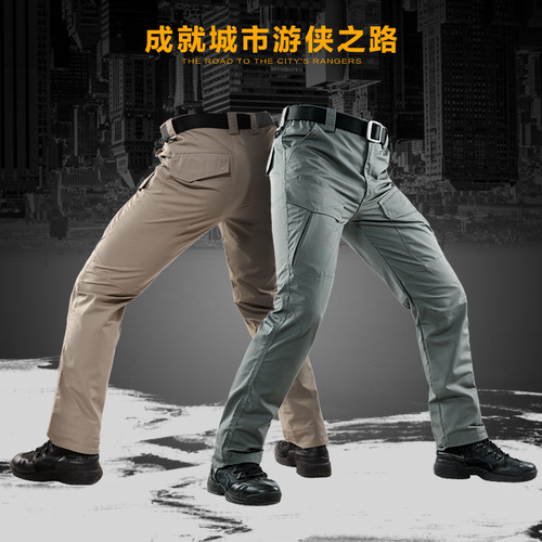 Governor Liefeng Tactical Pants Men Waterproof Camouflage Pants Urban Workwear Pants Multi-Pocket Pants Military Enthusiast Outdoor Training Pants
