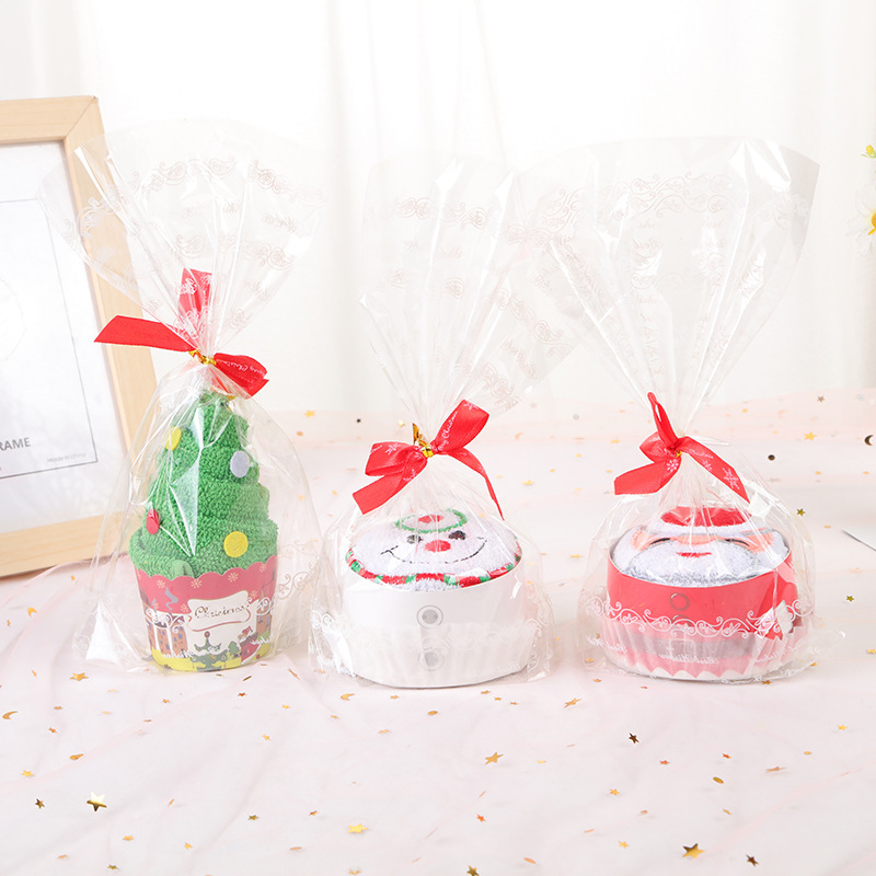 Santa Claus cake towel creative Christmas gift company activity small gift wholesale Christmas tree towel Santa Claus cake towel creative Christmas gift company activity small gift wholesale Christmas tree towel