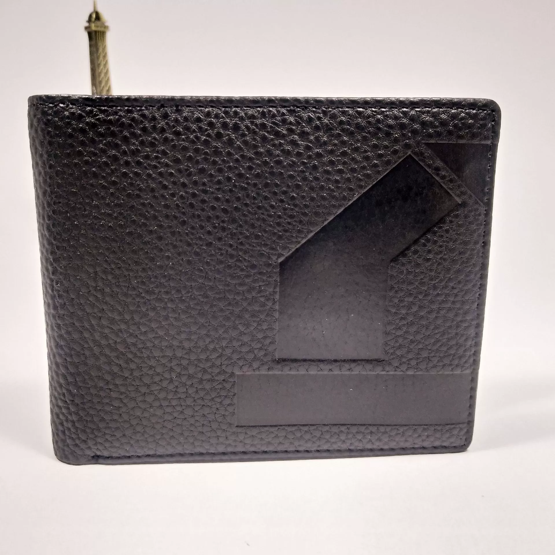 Leather wallet, short card holder, genuine leather, cowhide
