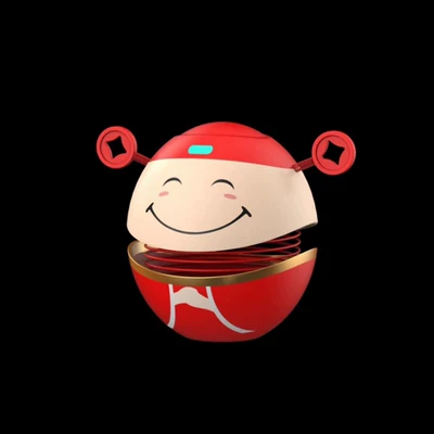Car Decoration Spring-Loaded Bobblehead | Car ornaments - god-of-fortune-single-sided-model