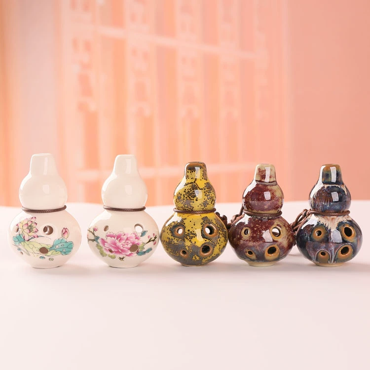 «6 Confucius talcum primary school entry instrument» Игрушка (инструмент) для начальной школы, шестиголовый Zhongyin C, труба Ocario, можно взять модель тыквы с собой