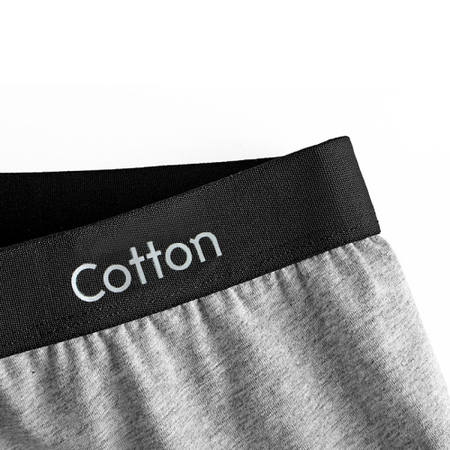 Pure cotton men's underwear, pure cotton U-convex boxer mid-waist underwear, printed cotton men's underwear