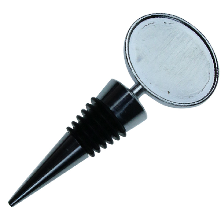 Cruz-frontera DIY vino tapón de aleación de zinc epoxi vino tapón de aleación de aluminio redondo cuadrado en forma de corazón tapón de vino