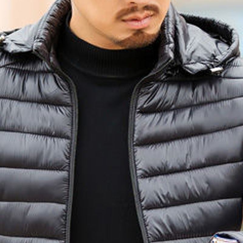 Chaqueta acolchada de algodón ligero de los hombres chaqueta acolchada de invierno de algodón más el tamaño de los hombres gordos ropa de los hombres Chaqueta de algodón corto acolchado abrigo Suelto