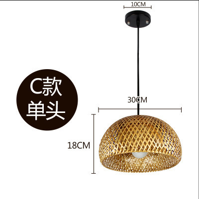 Comedor araña simple creativo pastoral bambú Arte Estudio dormitorio pasillo nuevo estilo chino balcón entrada tres faros