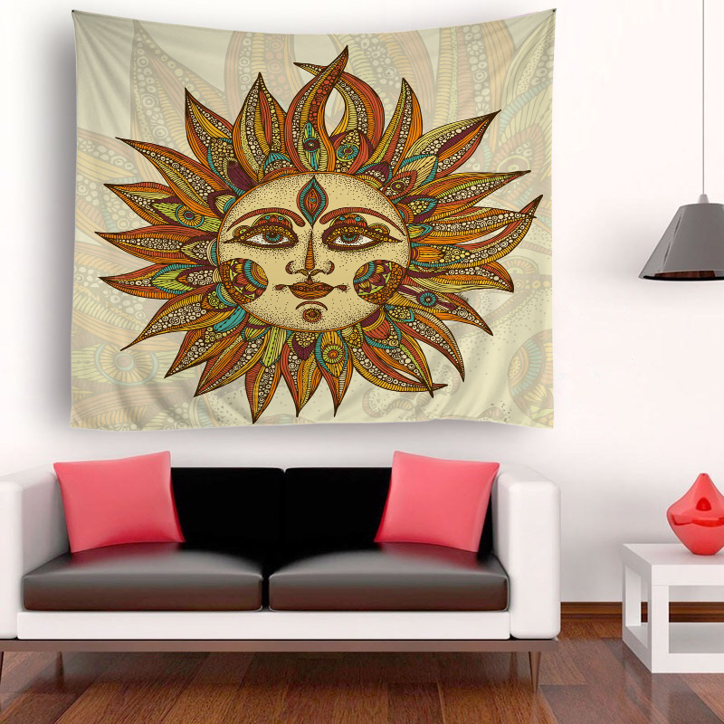 Amazon transfronteriza Venta caliente Impresión digital bohemio tapiz decoración del hogar suministro directo de fábrica Cortina de ducha al por mayor