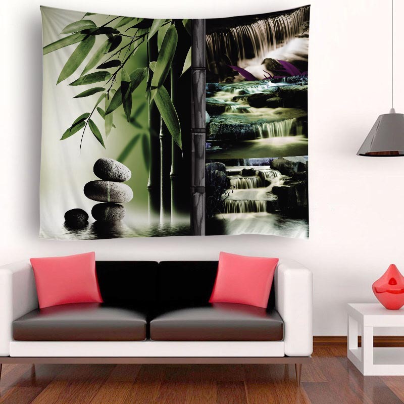 Amazon transfronteriza Venta caliente Impresión digital bohemio tapiz decoración del hogar suministro directo de fábrica Cortina de ducha al por mayor