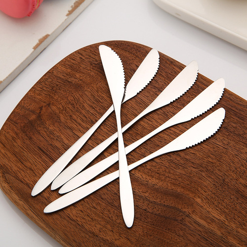 Factory direct sales stainless steel fruit fork, household dessert fork, hotel supplies, Christmas fruit picks, moon cake knife and fork