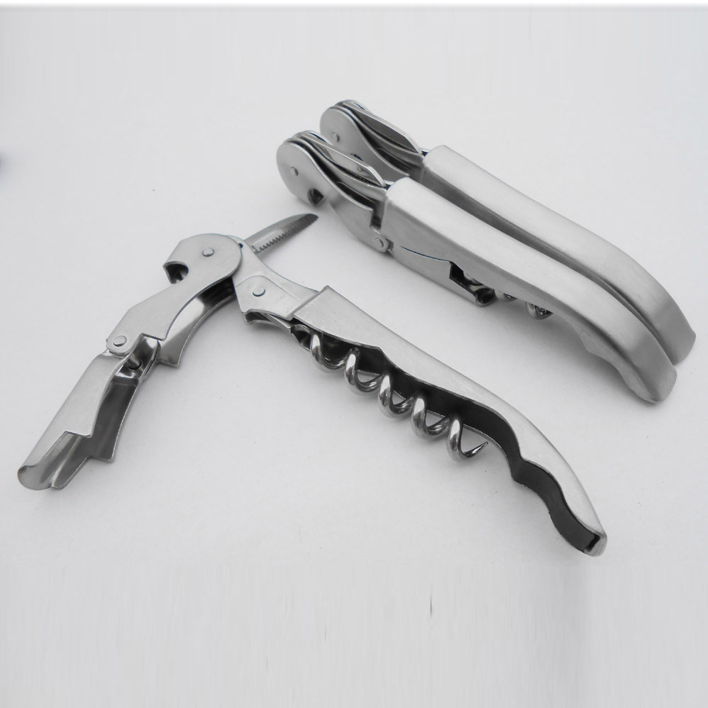En stock abridor de botellas de acero Vino Cocina multifunción cuchillo de vino cuchillo de caballo de acero inoxidable abridor de vino