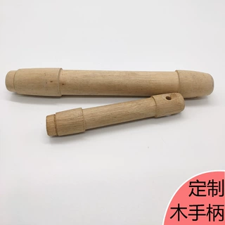厂家加工定做木柄实木海绵套把手榔头橡胶锤木手柄荷木手柄定制