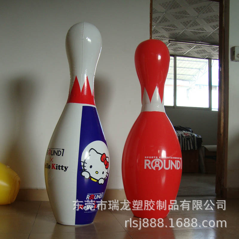 厂家订充气保龄球瓶子 pvc充气保龄球模型 广告保龄球瓶子