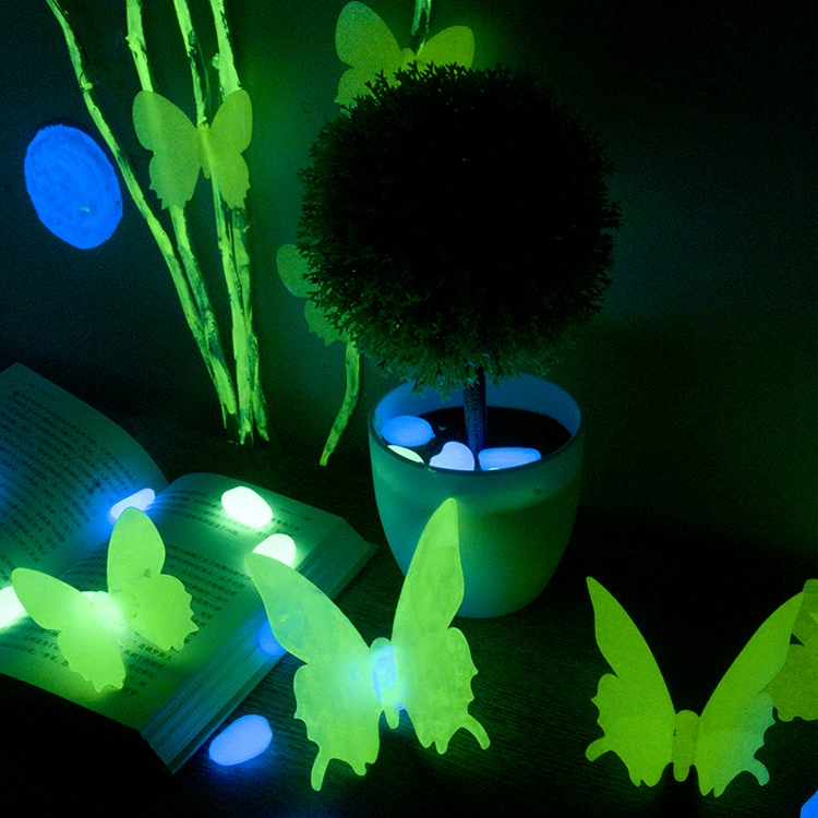 Светящаяся наклейка светящаяся наклейка ПВХ мелованная бумага материал Цвет светящийся клей патч завод массовое производство