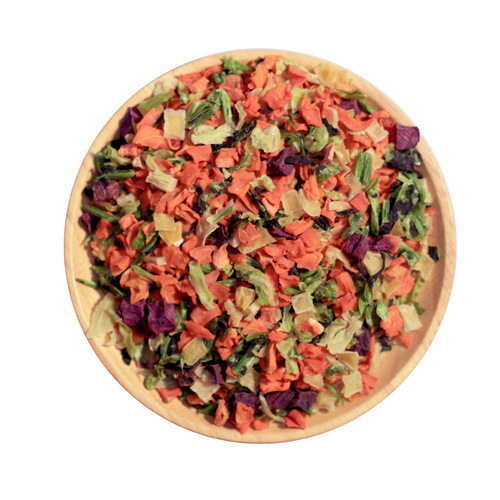 Pet dried fruits and vegetables 1kg vegetable freeze-dried snacks dog food companion vegetable salad mixed dehydration 2.5