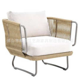 户外藤编沙发现代简约沙发椅编织餐厅家具厂家藤椅批发