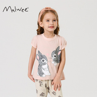 Children's short sleeve T-shirt, summer set, European style, children's clothing