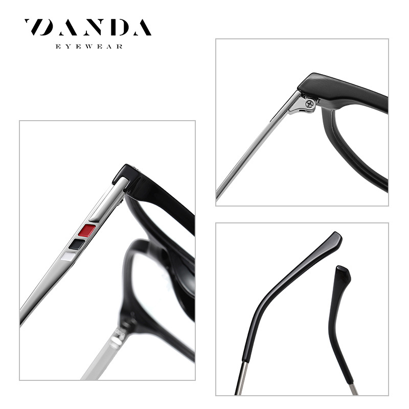 2020 nuevo metal TR anti-azul espejo de luz de moda multilateral espejo liso 6910 hombres y mujeres gafas de marco mismo