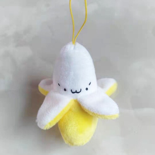 Wholesale Banana Peel Monkey Plush Toy Hook, Cute Banana Phone Backpack Keychain