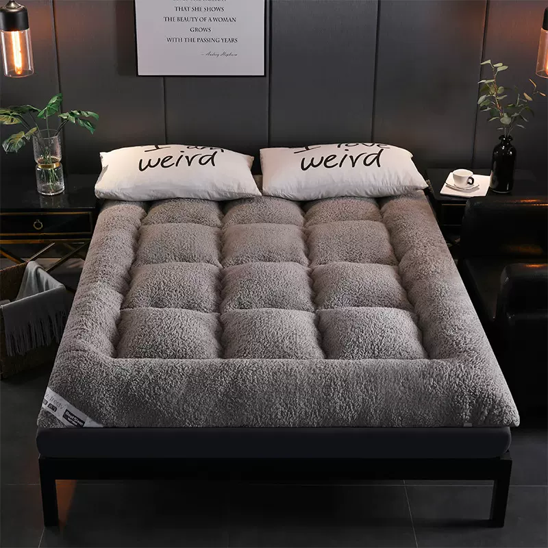 酒店宾馆床垫加厚羊羔绒床垫榻榻米单人双人学生宿舍厂家直供批发
