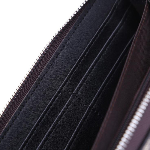 Wholesale checkered mobile phone large capacity multi-fold multi-card slot zipper clutch bag ID card wallet