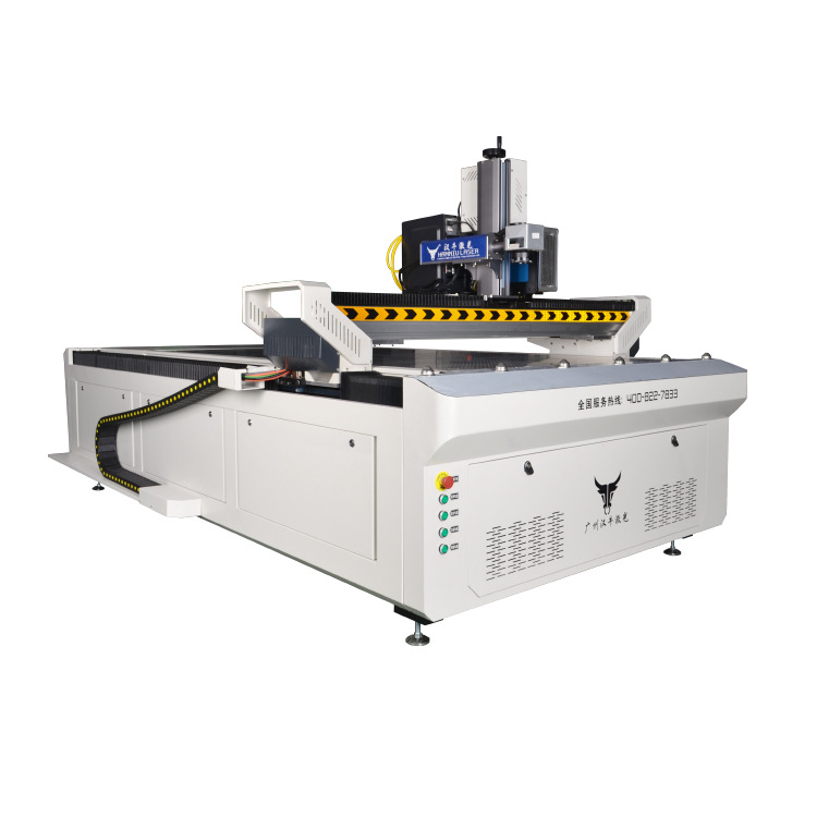 广州汉牛激光1325大幅面无缝拼接光纤激光打标机  龙门式打标机