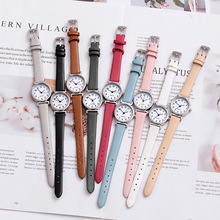 2025新款ins风网红同款手表女士气质文艺复古小绿表学生方盘手表