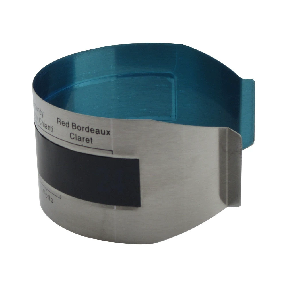 430 нержавеющая сталь красное вино температурный датчик температуры датчик изменения цвета ЖК-термометр металлический красное вино термометр