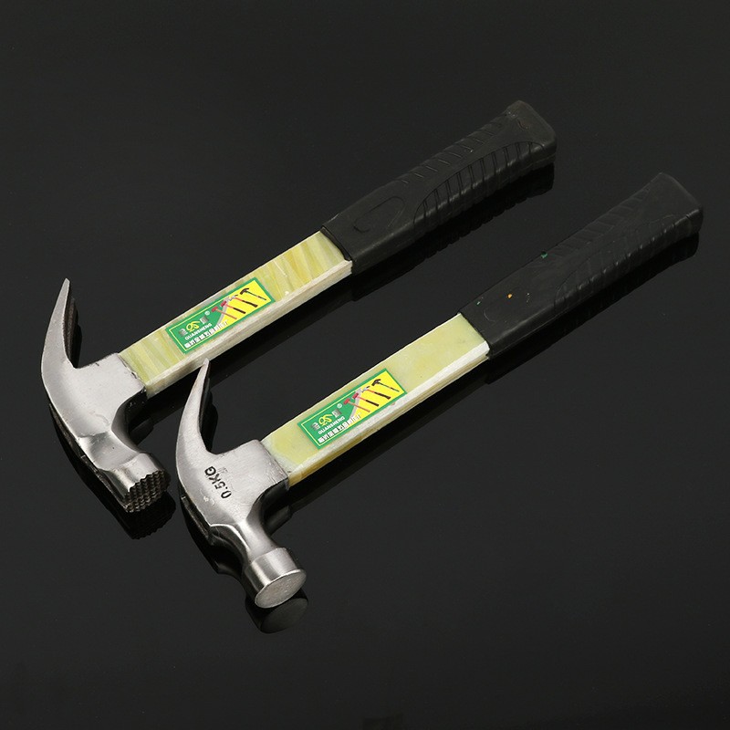 厂家批发榔头起钉器全盛防绝缘柄吸钉防滑羊角锤。锤子绝缘羊角锤