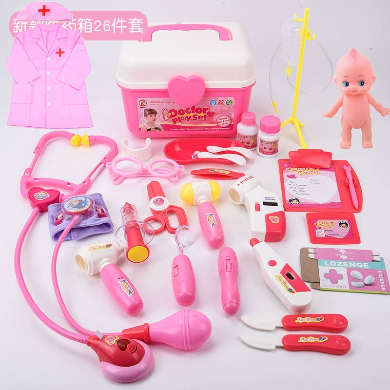 Игрушка, набор, врачебная форма, детский стетоскоп, семейная реалистичная коробка для хранения для мальчиков и девочек