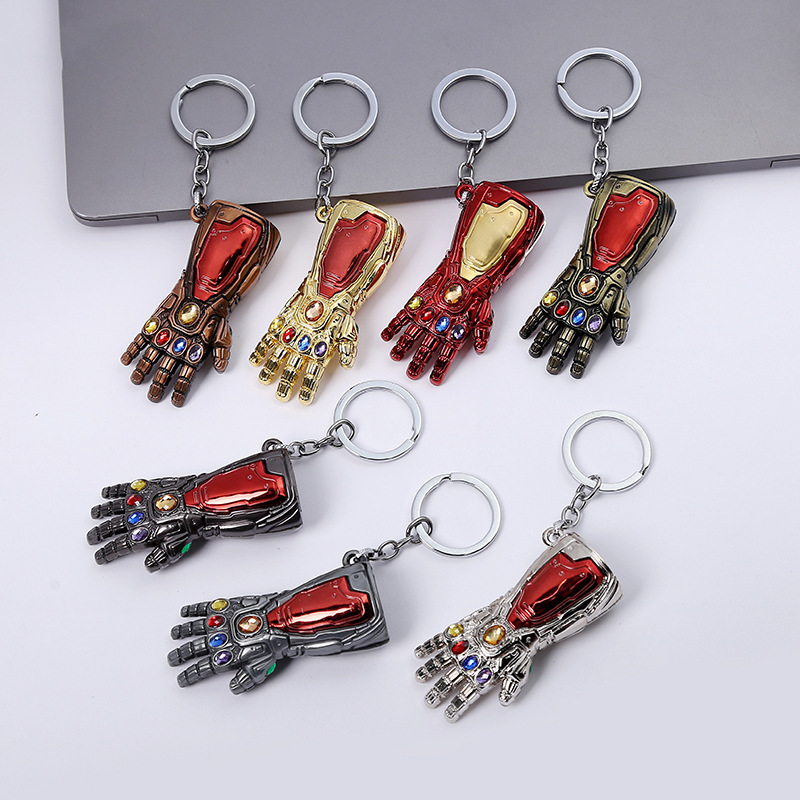 European and American film and television peripheral alloy unlimited war killer gloves keychain pendant AliExpress hot sale European and American film and television peripheral alloy unlimited war killer gloves keychain pendant AliExpress hot sale