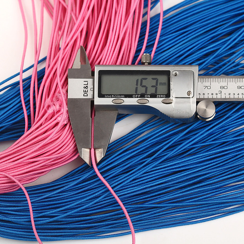 High elastic 1.5mm colorful Thai latex elastic cord 1.5mm yellow blue green elastic cord
