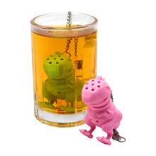 现货Tea Infuser 硅胶恐龙泡茶器 恐龙泡茶过滤器 硅胶茶包