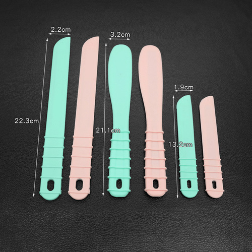 Bestione DIY crystal resin silicone mold stirring spatula face mask setting tool for handmade craft