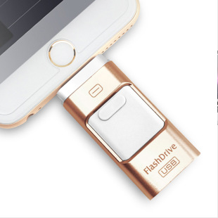 Cross-border U disk mobile phone TYPEC USB 64G metal otg three-in-one U disk for Apple mobile phone U disk