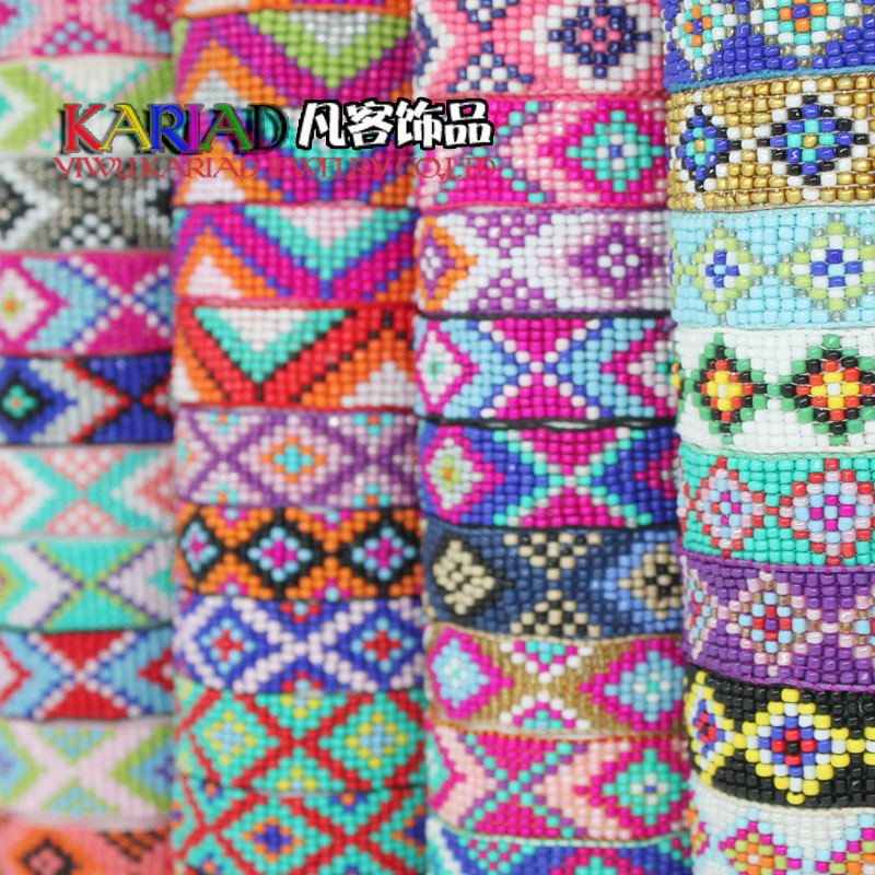 Rice beads woven friendship bracelet foreign trade watch with handmade jewelry cross-border Bohemia Europe and the United States popular jewelry