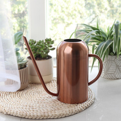 Long-Mouth Watering Can Retro Metal Large Sprayer Stainless Steel Watering Can Large Capacity Bronze Flower Spraying Pot