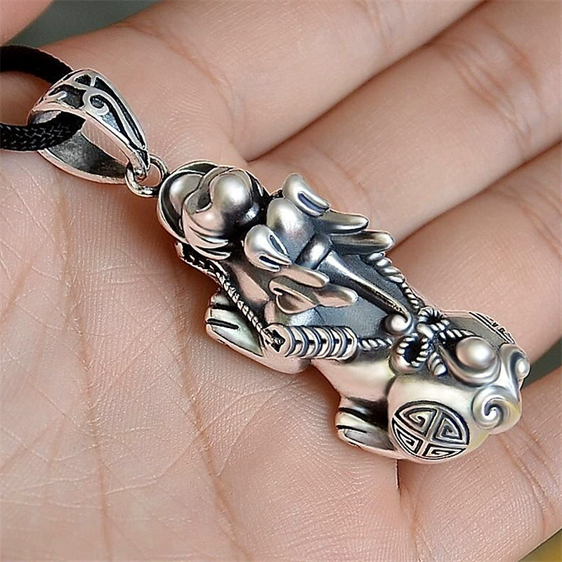 Мужской кулон Tongxin Jingjing, сеть красная жизнь, ретро Xiangyun версия, пермита personalized Thai silver pendant