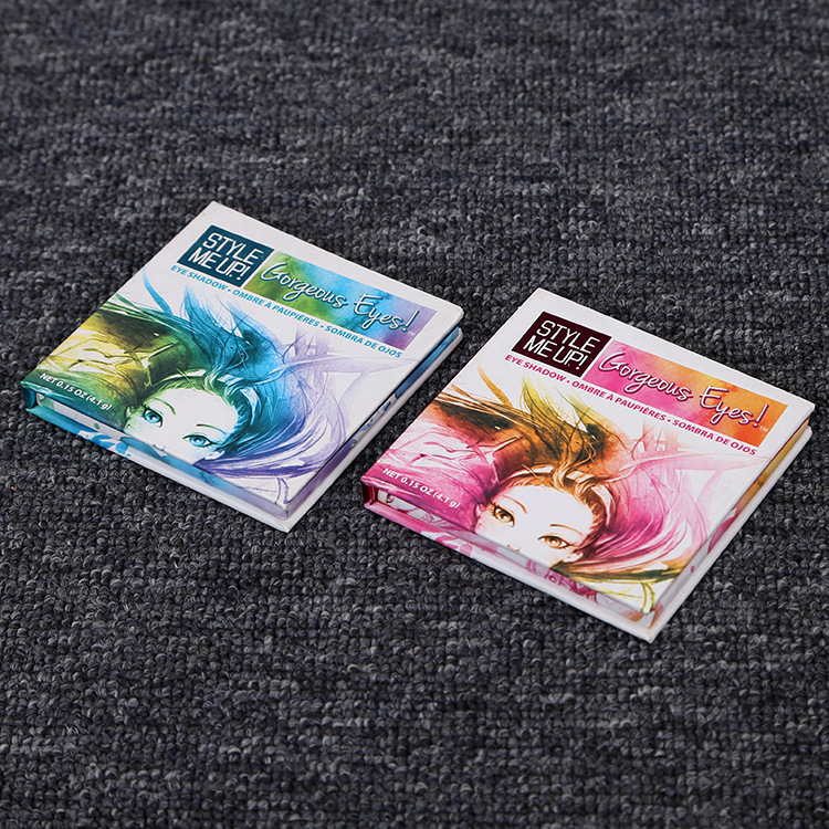 翻盖彩妆纸盒眼影包材包装盒折叠眼影盒加工化妆品礼品盒