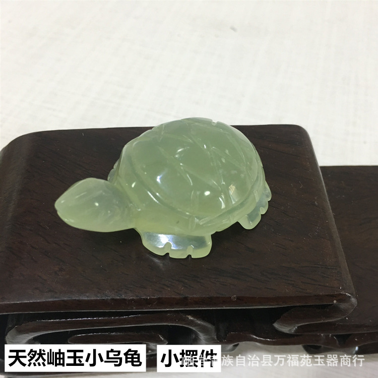 厂家直销天然小乌龟玉雕摆件玉器工艺品 批发岫玉小龟王八手把件